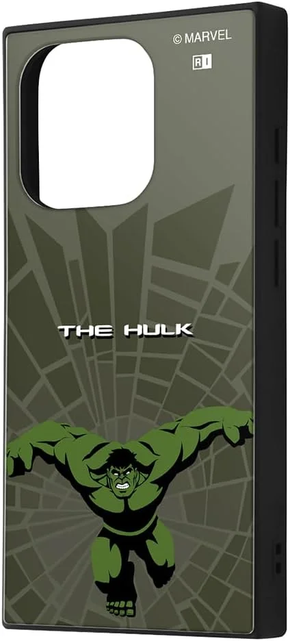 قاب گوشی آیفون 15 پرو اینگرم، قاب هایبرید مارول، قاب گوشی هوشمند، مقاوم در برابر ضربه، مربعی، مارول هالک