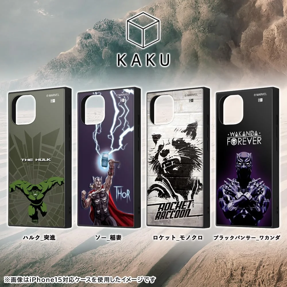 قاب آیفون 12/12 پرو اینگرم، قاب هایبرید مارول، قاب گوشی هوشمند، ضد ضربه KAKU، طرح مارول راکت