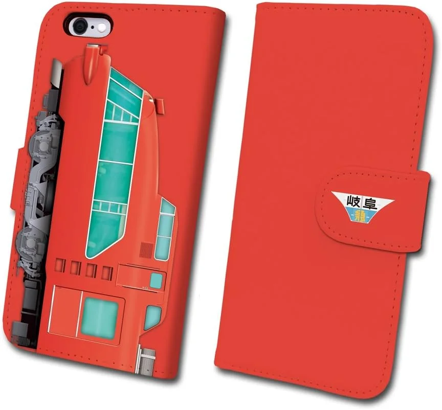 قاب گوشی هوشمند طرح راه آهن شماره ۱۴، سری میتتسو ۷۰۰۰ [مدل دفترچه ای] دارای مجوز از شرکت راه آهن ناگویا، مناسب برای آیفون ۶/۶s tc-t-014-6