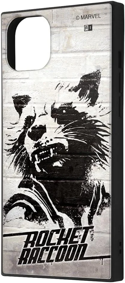 کاور آیفون 15 پلاس اینگرم، کاور هایبرید مارول، کاور گوشی هوشمند، کاکو ضد ضربه، طرح مربع مارول راکت