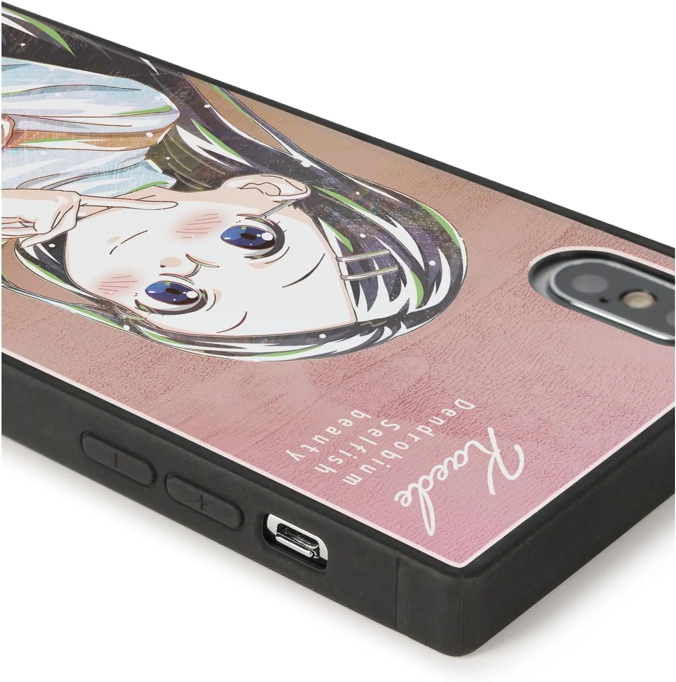 قاب گوشی آیفون شیشه ای حرارت دیده مربعی طرح کائده از انیمه قله بعدی یامانو، ویرایش دوم، سازگار با مدل آیفون 12 مینی