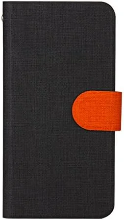 کیف چرمی تاشو طرح چهارخانه ساده Nil NL-IP6SSPL-BK مناسب برای آیفون 6 پلاس، مشکی