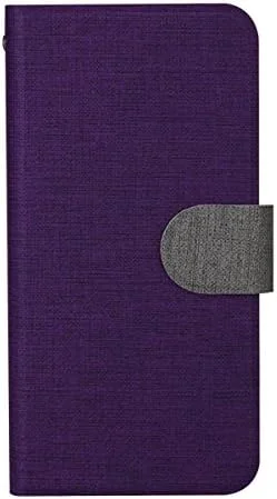 کیف چرمی تاشو طرح چهارخانه ساده Nil NL-IP6SSPL-PU مناسب برای آیفون 6 پلاس، بنفش