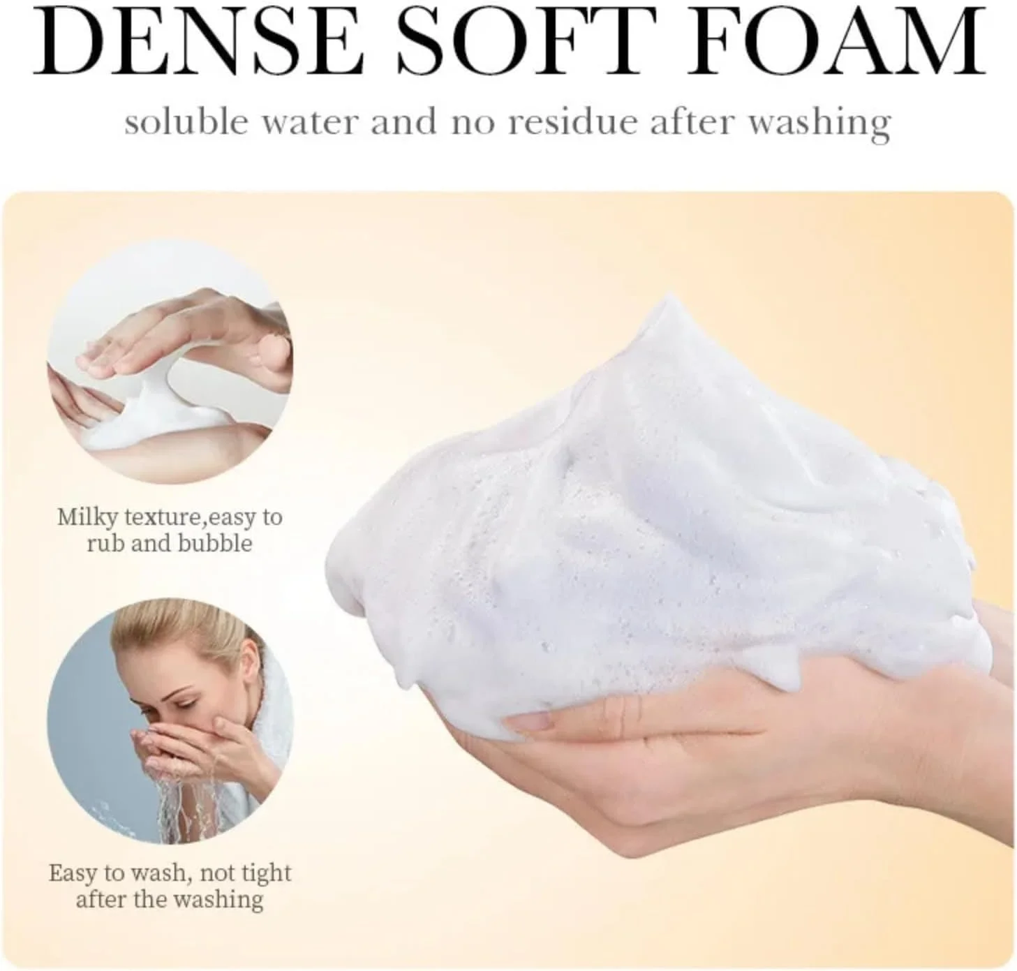 شوینده صورت، فوم شستشوی ملایم صورت برنج، پاک کننده عمیق صورت برای پاکسازی منافذ، لایه بردار و مرطوب کننده صورت، از بین برنده آلودگی و ناخالصی ها، پوست درخشان