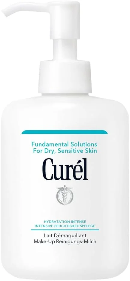 شیر پاک کننده آرایش Curél – حجم: 200 میلی لیتر – پاک کننده آرایش – پاک کننده ملایم و موثر پوست – فرموله شده ویژه پوست های خشک و حساس – حاوی سرامیدها
