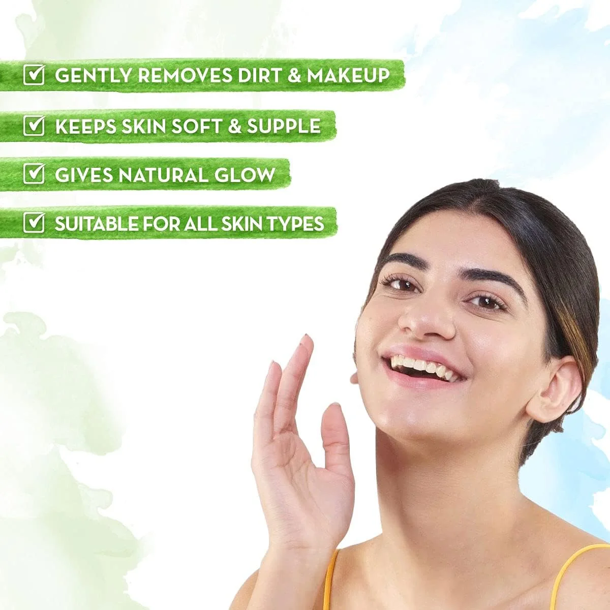 شیر پاک کننده صورت ماماارت مدل Ubtan، حاوی زردچوبه و زعفران برای پاکسازی ملایم - 100 میلی لیتر