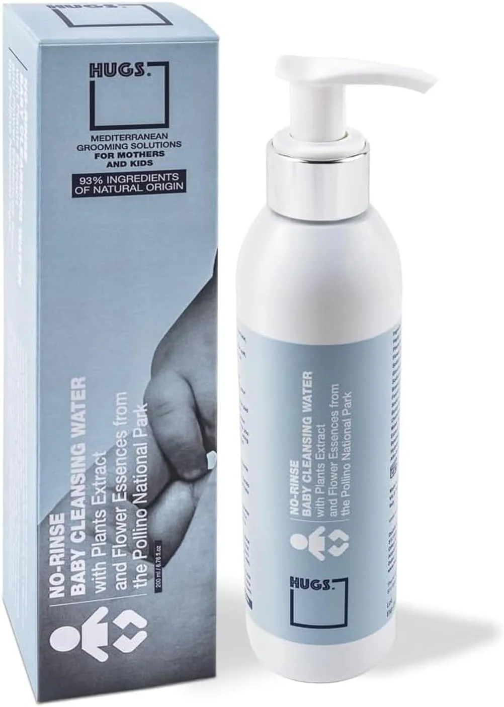 محلول پاک کننده ملایم صورت و بدن کودک هاگز دیستریکت | حاوی عصاره گیاهی | 200 میلی لیتر