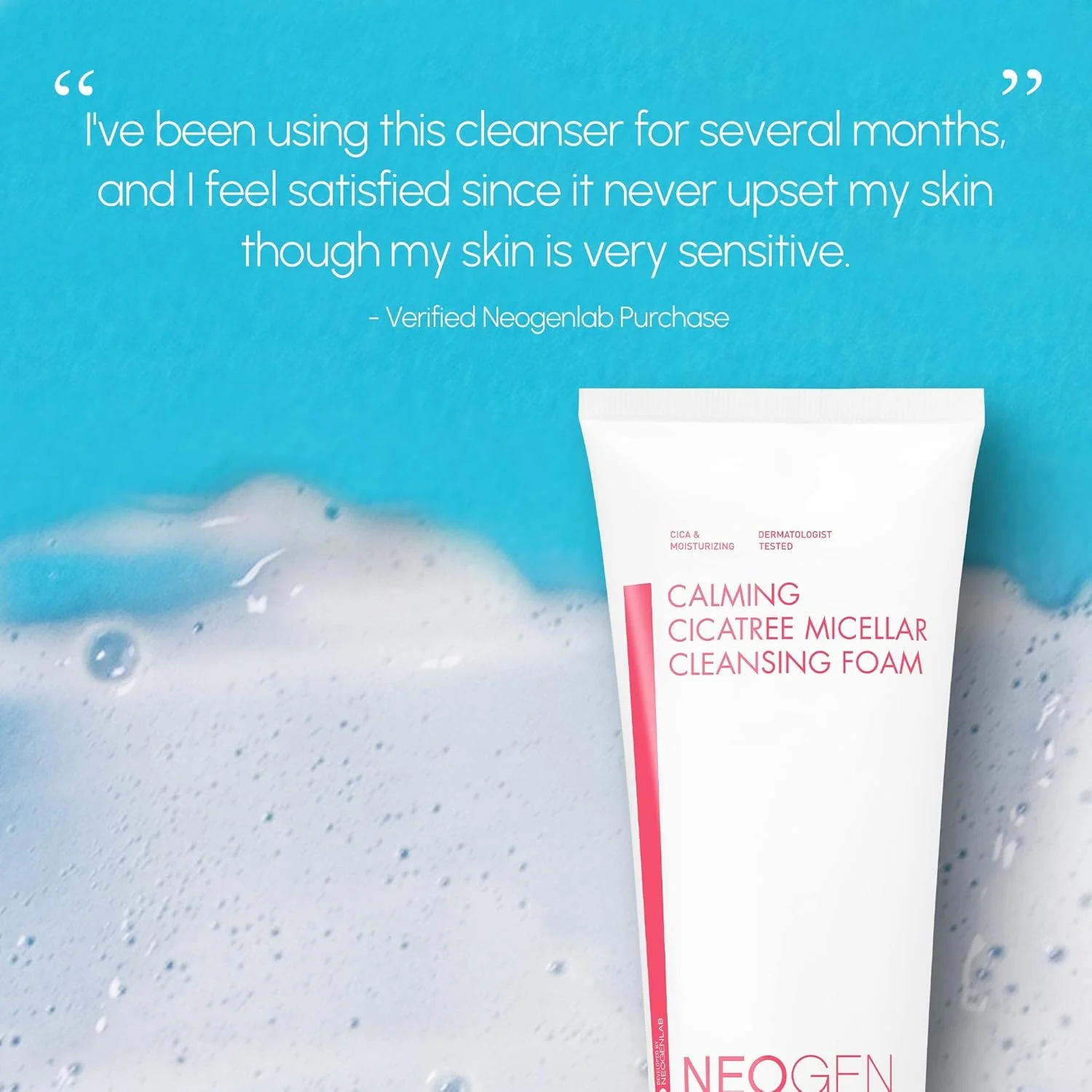 فوم پاک کننده میسلار درخت سیکا آرامش بخش DERMALOGY by NEOGENLAB NEOGEN، 200 میلی لیتر - پاک کننده فوم کرمی و آبرسان برای پوست حساس، زیبایی پاک - مراقبت از پوست کره ای