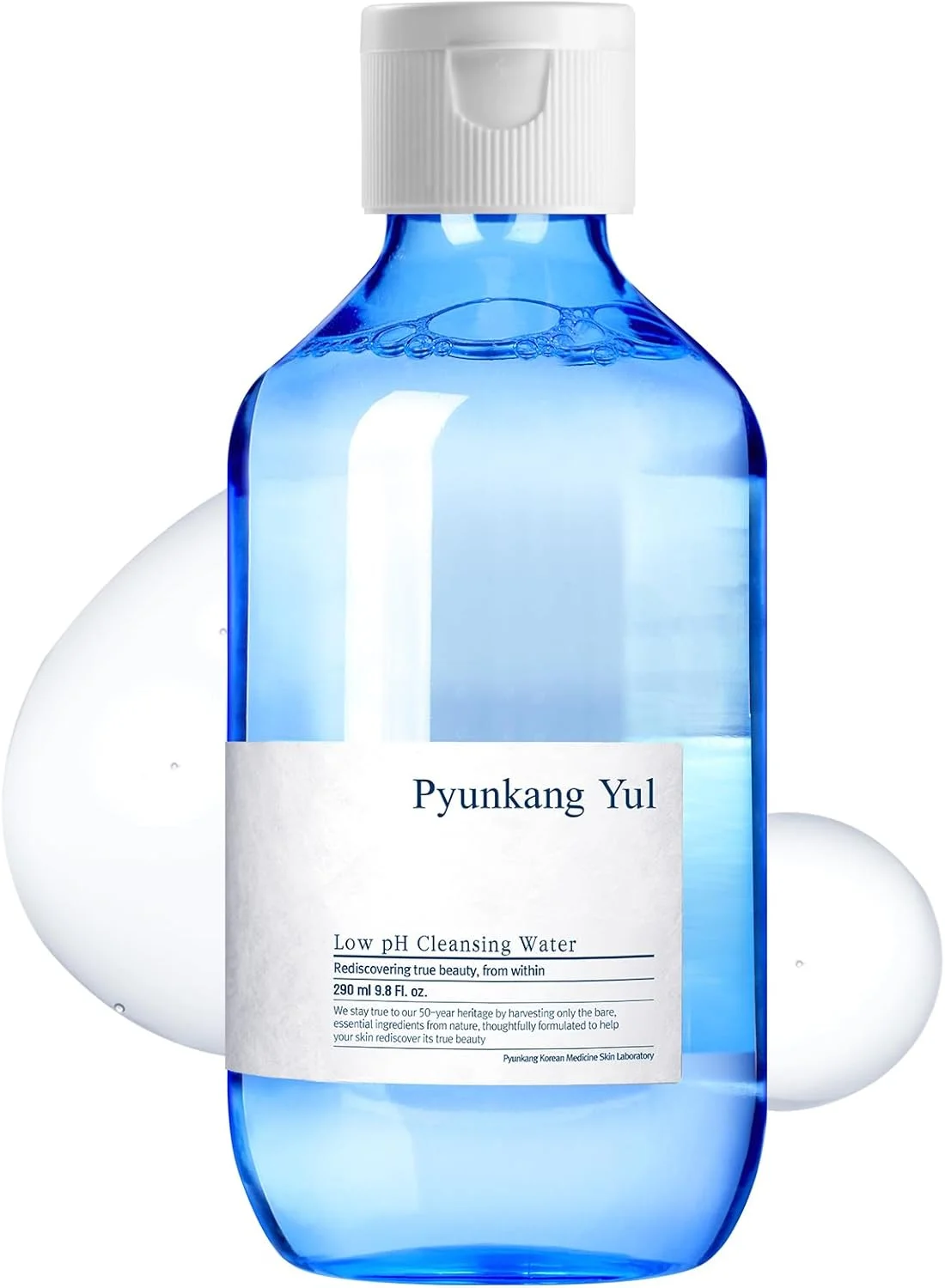 پاک کننده ملایم صورت پیونکانگ یول با pH پایین - پاک کننده آرایش صورت حاوی فندق افسونگر و AHA - حاوی سنتلا آسیاتیکا، عصاره درخت چای و مواد طبیعی تسکین دهنده - آب میسلار هیالورونیک سرامید 289 میلی لیتر