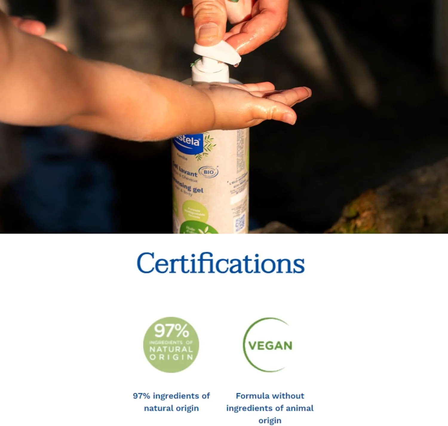 ست مراقبت پاک کننده ارگانیک موستلا شامل آب میسلار بدون نیاز به آبکشی 400 میلی لیتر و کرم آبرسان 150 میلی لیتر