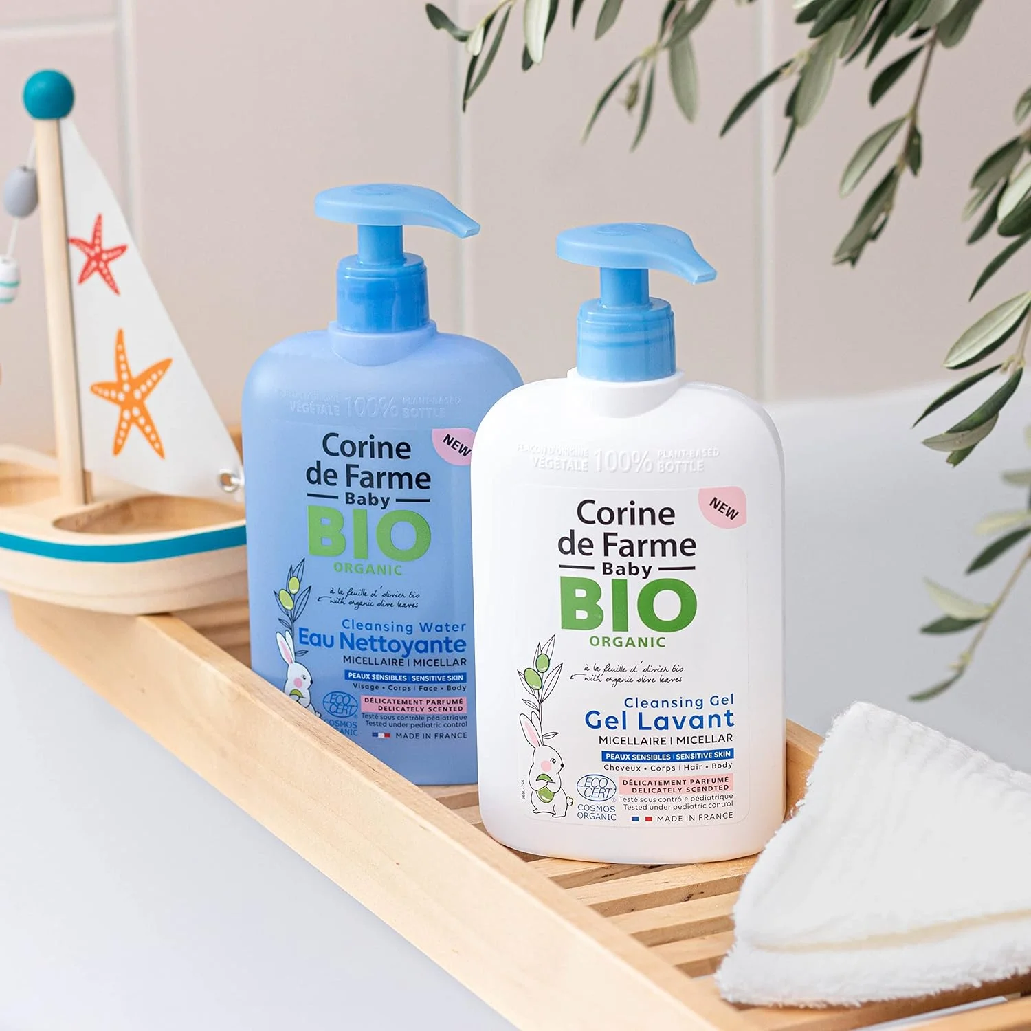 آب پاک کننده صورت و بدن کودک کورین دو فارم CDF Baby Bio Organic حجم 500 میلی لیتر