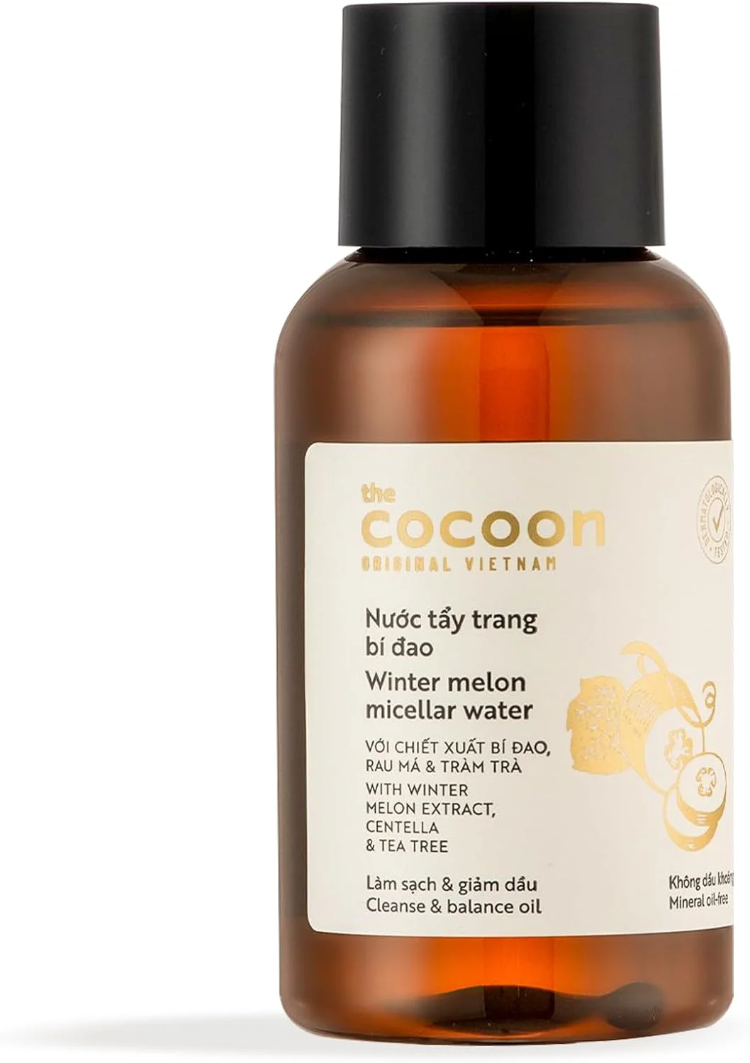 میسلار واتر هندوانه ویتنام کوکون – 140 میلی لیتر | پاک کننده ملایم آرایش و کنترل کننده چربی پوست های چرب و مستعد جوش | فرمول تصفیه کننده منافذ، غیر چرب و بدون الکل