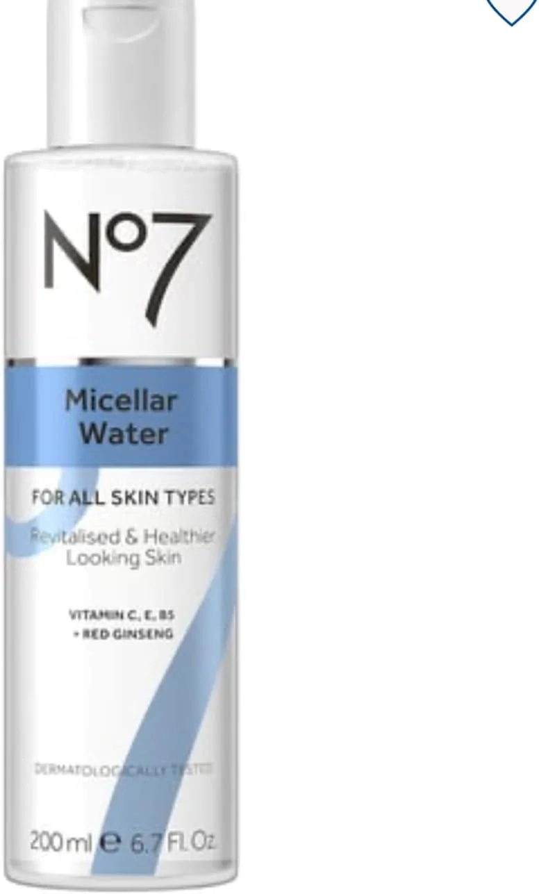 میسلار واتر شماره 7، 200 میلی لیتر، مناسب برای انواع پوست، حاوی ویتامین های C، E، B5 و جینسینگ قرمز