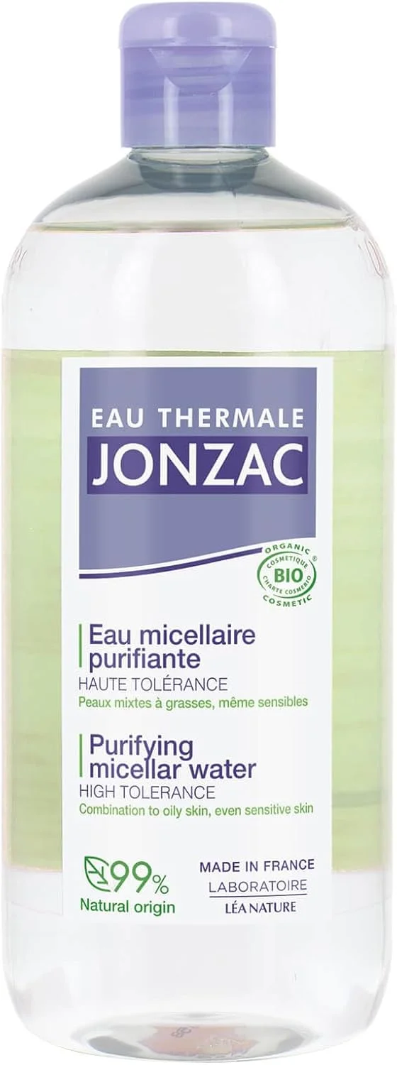 آب پاک کننده میسلار پوست چرب و مختلط ارگانیک Jonzac، 500 میلی لیتر