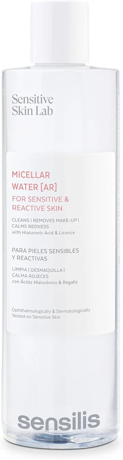 میسلار واتر سنسیلیس مناسب پوست حساس حاوی هیالورونیک اسید و عصاره شیرین بیان، پاک کننده، تسکین دهنده و التیام بخش قرمزی پوست، 400 میلی لیتر