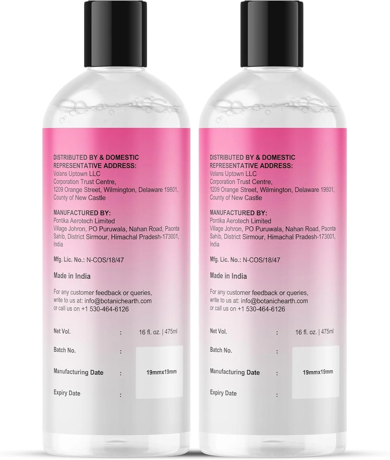 میسلار واتر بوتانیک هارت | پاک کننده ملایم، پاک کننده آرایش با فرمول دوفازی، بسته 2 عددی (473 میلی لیتر) | مناسب برای انواع پوست