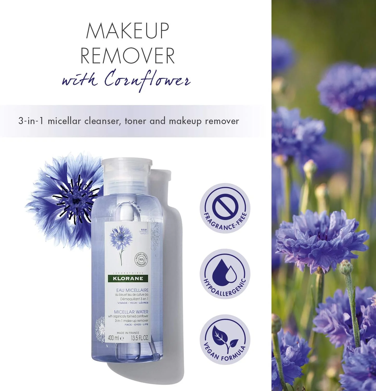 میسلار واتر پاک کننده آرایش 3 در 1 کلوران 400 میلی لیتر