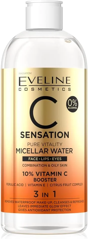 آب پاک کننده آرایش میسلار Sensation Pure Vitality اولاین کازمتیکس | 400 میلی لیتر