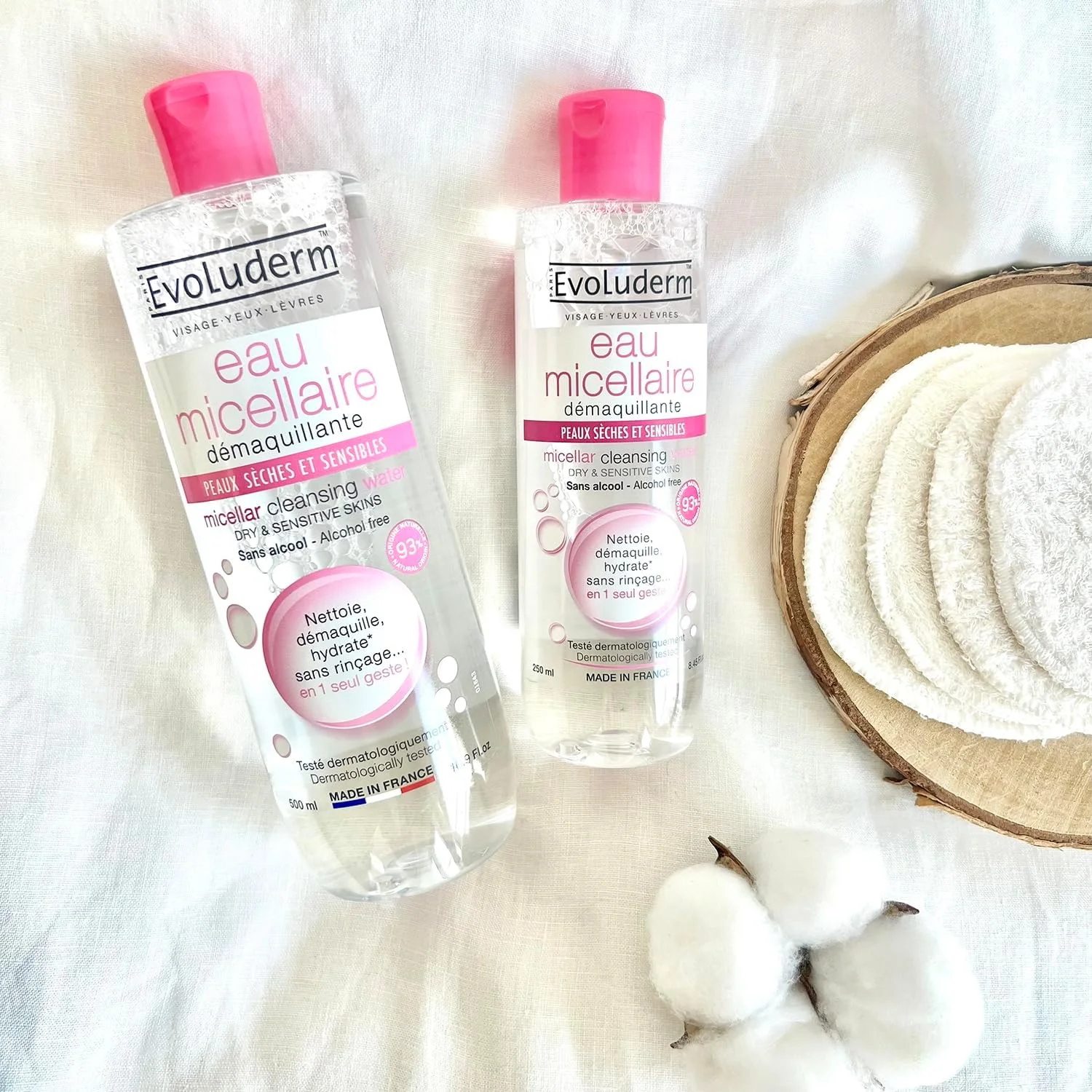 آب پاک کننده میسلار Evoluderm مناسب پوست خشک و حساس - 250 میلی لیتر