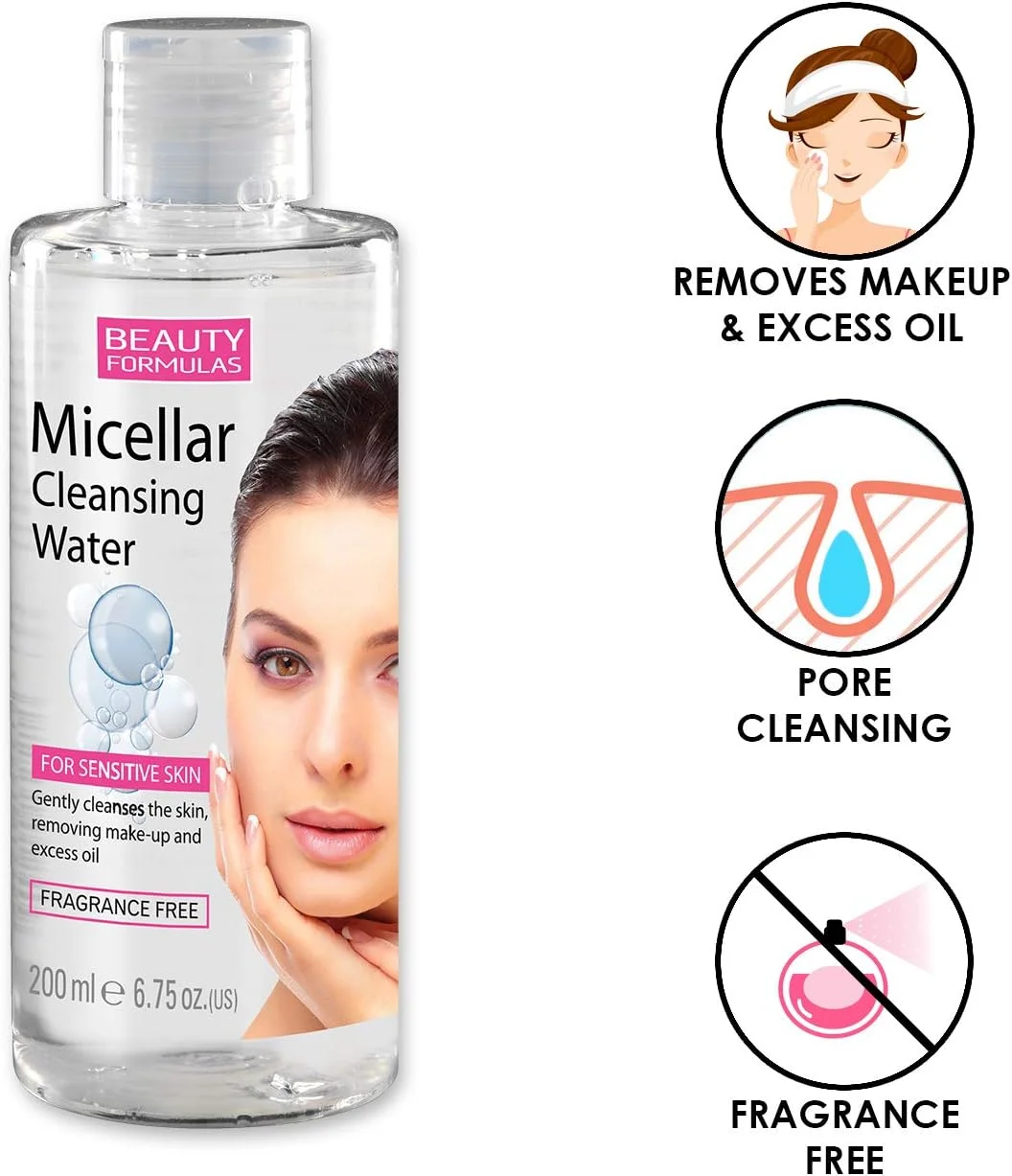 محلول پاک کننده آرایش میسلار بیوتی فرمولاس 200 میلی لیتر