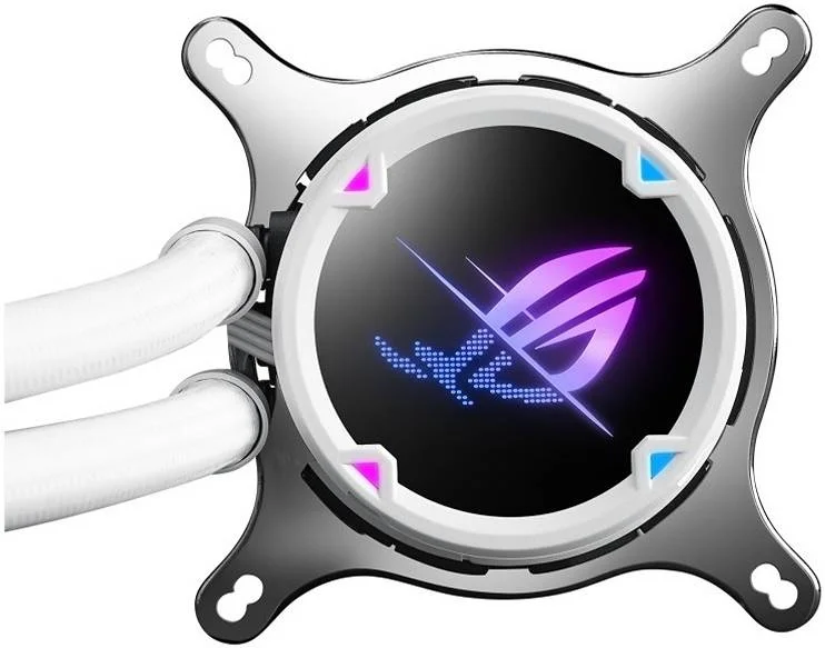 خنک کننده مایع پردازنده ایسوس ROG Strix LC II 360 ARGB White Edition، با Aura Sync، سه فن رادیاتور ARGB 120 میلی متری ROG، سیگرید، رادیاتور 360 میلی متری، سرعت فن 800 - 2500 دور در دقیقه، سفید | 90RC00F2-M0UAY0