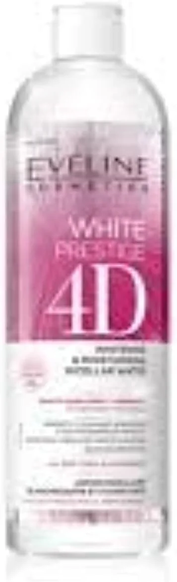میسلار واتر روشن کننده و مرطوب کننده پوست ایولاین مدل White Prestige 4D، حجم 400 میلی لیتر