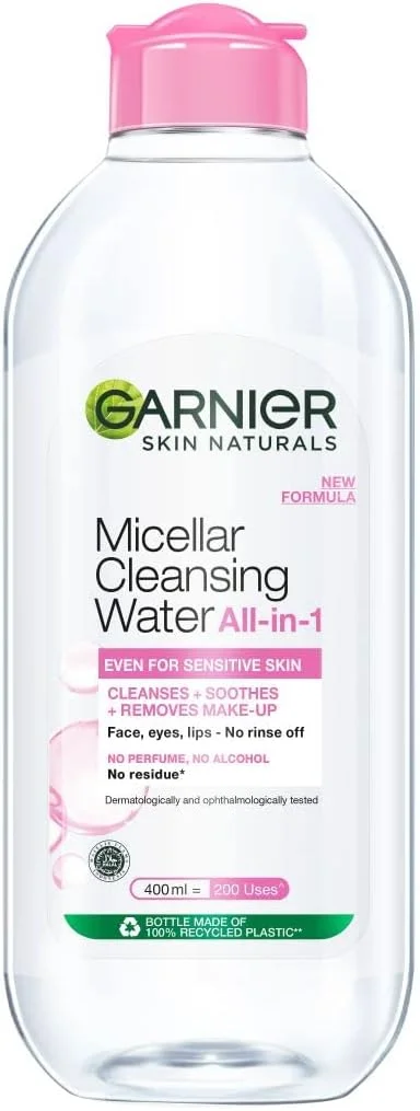 آب پاک کننده آرایش میسلار گارنیه Skin Naturals، ۴۰۰ میلی لیتر