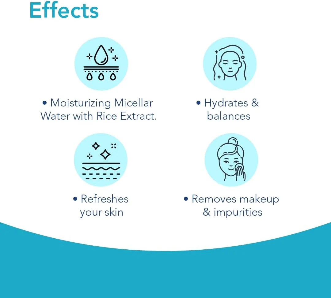 میسلار واتر مرطوب کننده نوواکلیر با عصاره برنج. • آبرسان و متعادل کننده • پاک کننده آرایش و آلودگی ها • طراوت بخش پوست شما 400 میلی لیتر