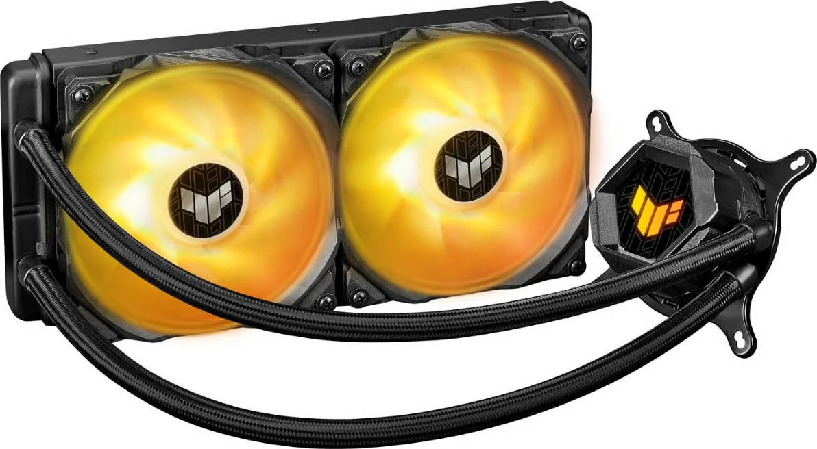 خنک کننده مایع پردازنده ایسوس مدل Tuf Gaming LC 240 ARGB، پشتیبانی از Aura Sync، فن PWM 120 میلی متری، لوله لاستیکی روکش دار، سرعت 2000 دور در دقیقه، جریان هوای 67 CFM، مشکی | 90RC00G1-M0UAY0