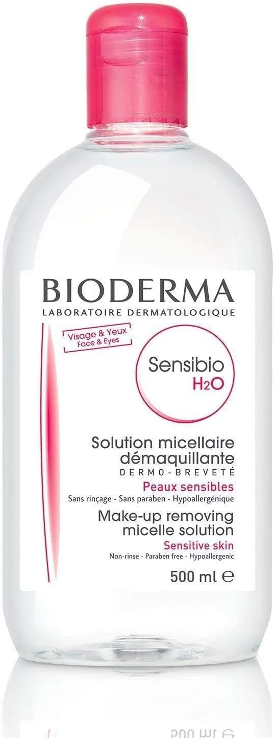 محلول پاک کننده آرایش و التیام بخش بایودرما مدل Sensibio H2O