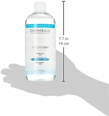 آب پاک کننده آرایش میسلار درمنا هیدراین 3 مدل H20 حجم 500 میلی لیتر