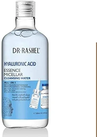 آب پاک کننده آرایش میسلار حاوی اسید هیالورونیک دکتر راشل 350 میلی لیتر