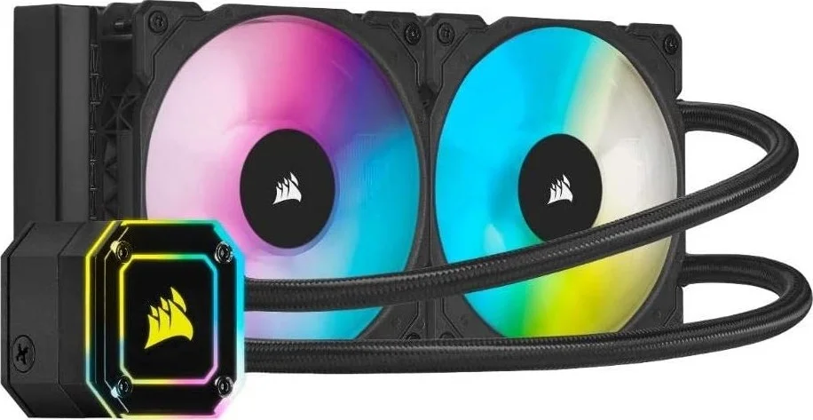 خنک کننده پردازنده مایع کرسیر iCUE H100i Elite Capellix با سرعت 2400 دور در دقیقه (حداکثر)، جریان هوای 75 CFM (حداکثر) و نویز 10 - 37 dB(A) مدل CW-9060046-WW