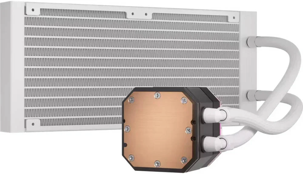 خنک کننده مایع پردازنده Corsair iCUE H100i Elite Capellix XT، رادیاتور 240 میلی متری، صفحه سرد مسی، رادیاتور آلومینیومی، سرعت فن 2400 دور در دقیقه، اندازه فن 120 میلی متری، سفید | CW-9060072-WW خنک کننده مایع پردازنده Corsair iCUE H100i Elite Capellix XT، رادیاتور 240 میلی متری، صفحه سرد مسی، رادیاتور آلومینیومی، سرعت فن 2400 دور در دقیقه، اندازه فن 120 میلی متری، سفید | CW-9060072-WW