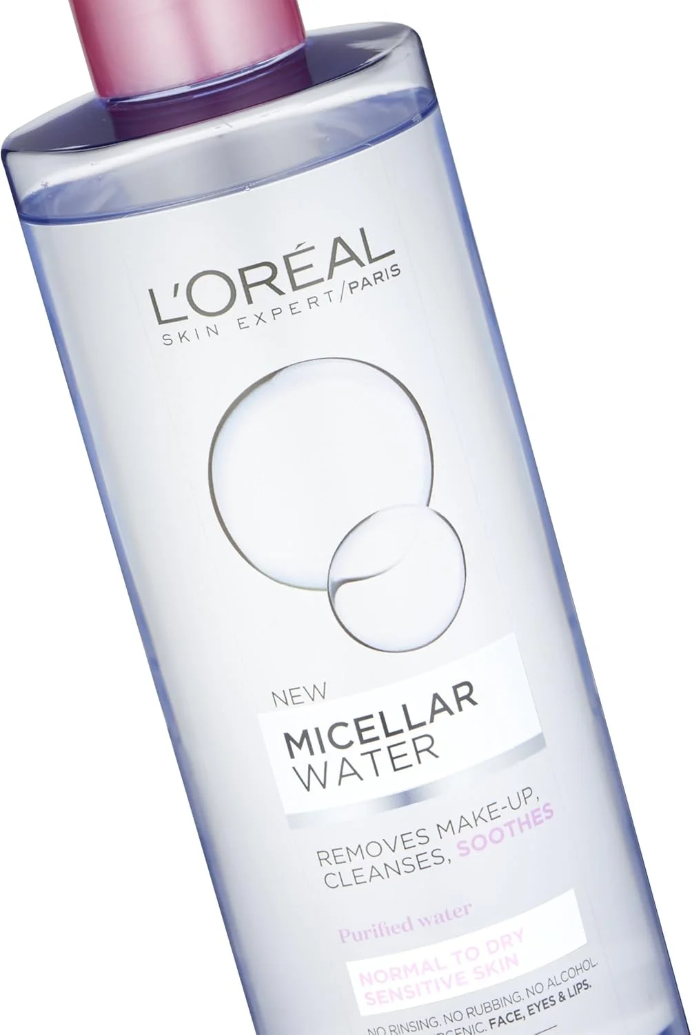 میسلار واتر پاک کننده آرایش صورت لورآل پاریس مناسب پوست نرمال تا خشک ۴۰۰ میلی لیتر