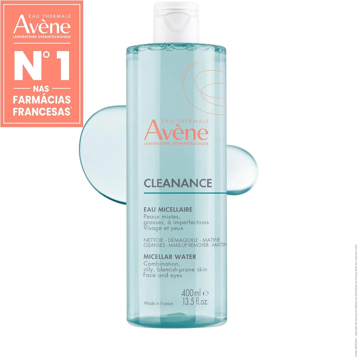 آب پاک کننده میسلار اون کلینانس مناسب پوست مختلط، چرب و مستعد لک 400 میلی لیتر