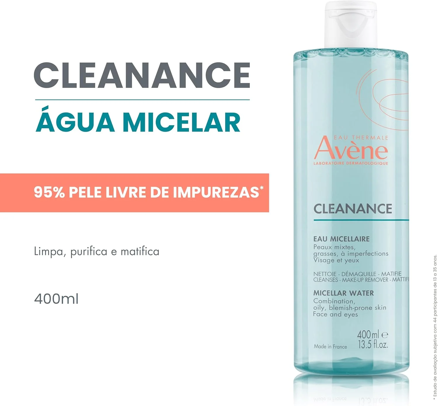 آب پاک کننده میسلار اون کلینانس مناسب پوست مختلط، چرب و مستعد لک 400 میلی لیتر