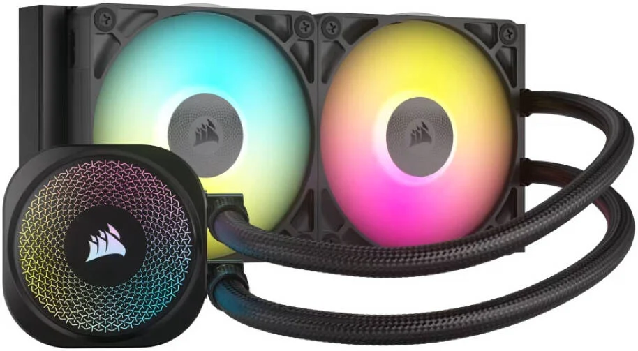 خنک کننده مایع پردازنده CORSAIR iCUE LINK TITAN 240 RX RGB AIO، سازگار با سوکت های Intel LGA 1851، 1700، AMD AM5، AM4، RGB آدرس پذیر، عملکرد خنک کننده فوق العاده، مشکی | CW-9061016-WW