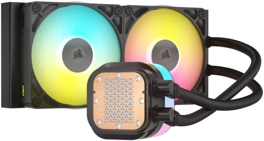 خنک کننده مایع پردازنده CORSAIR iCUE LINK TITAN 240 RX RGB AIO، سازگار با سوکت های Intel LGA 1851، 1700، AMD AM5، AM4، RGB آدرس پذیر، عملکرد خنک کننده فوق العاده، مشکی | CW-9061016-WW