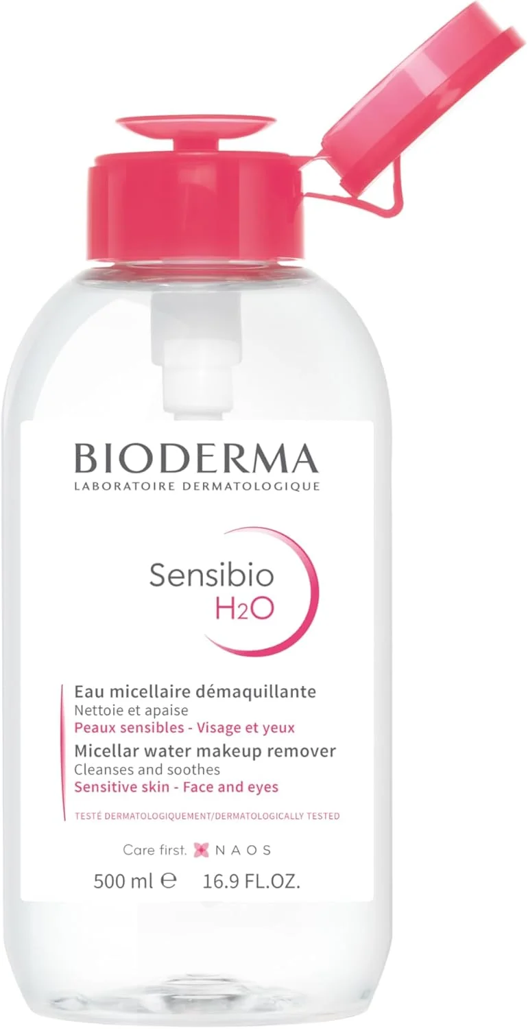 میسلار واتر پاک کننده آرایش بایودرما Sensibio H2O، ۵۰۰ میلی لیتر با پمپ