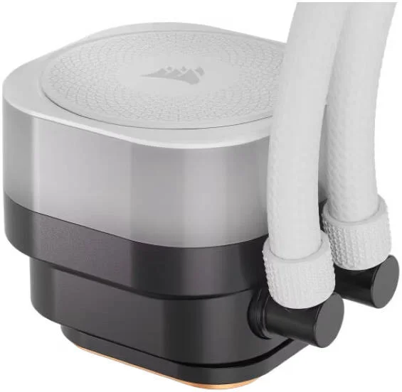 خنک کننده مایع پردازنده CORSAIR iCUE LINK TITAN 360 RX RGB AIO، سازگار با سوکت اینتل LGA 1851، 1700، AMD AM5، AM4، RGB قابل آدرس دهی، عملکرد خنک کننده فوق العاده، سفید | CW-9061021-WW