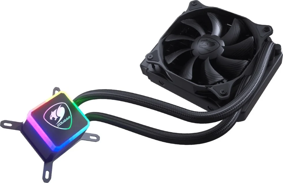 خنک کننده مایع پردازنده کوگار Aqua 120mm با نورپردازی RGB آدرس پذیر، Core Box v2 و کنترل از راه دور | CG-CL-AQUA120