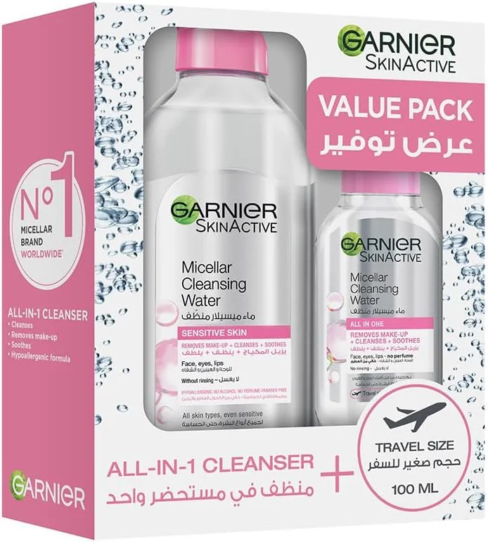 میسلار واتر کلاسیک صورت و چشم گارنیه، 400 + 100 میلی لیتر