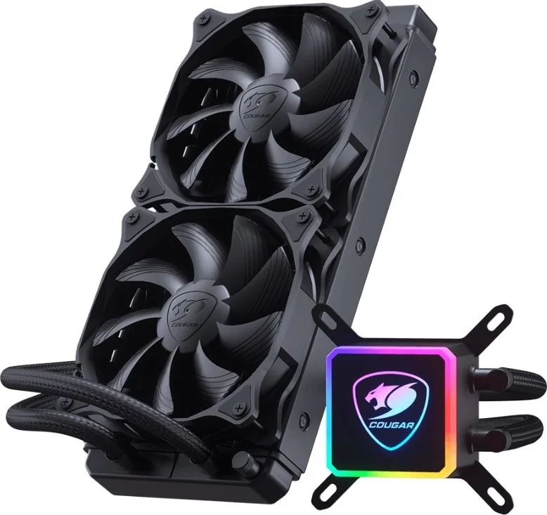 خنک کننده مایع پردازنده کوگار Aqua 240mm با نورپردازی RGB آدرس پذیر، Core Box v2 و کنترل از راه دور | CG-CL-AQUA240