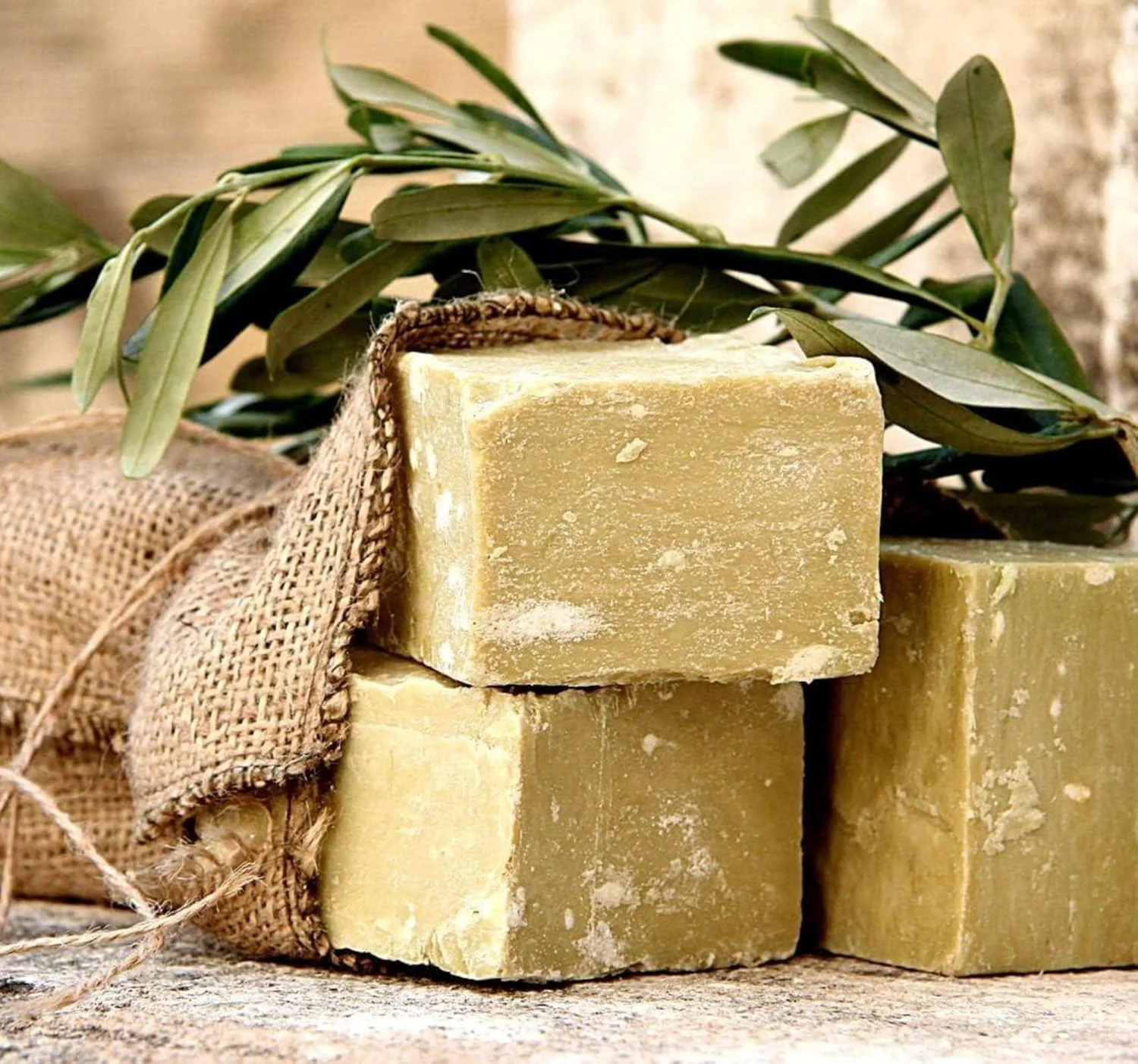 صابون روغن زیتون طبیعی LAVERNE، بسته 3 عددی، دست ساز به سبک سنتی 180 گرمی