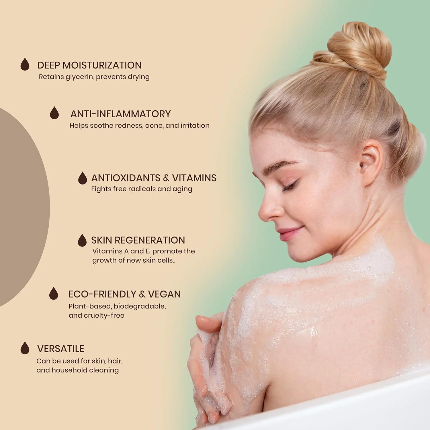 صابون روغن زیتون طبیعی خالص اُلیف وایبز مناسب مراقبت از حمام و زیبایی، ۱۲۵ گرمی، بسته ۴ عددی - صابون زيت الزيتون الطبيعي