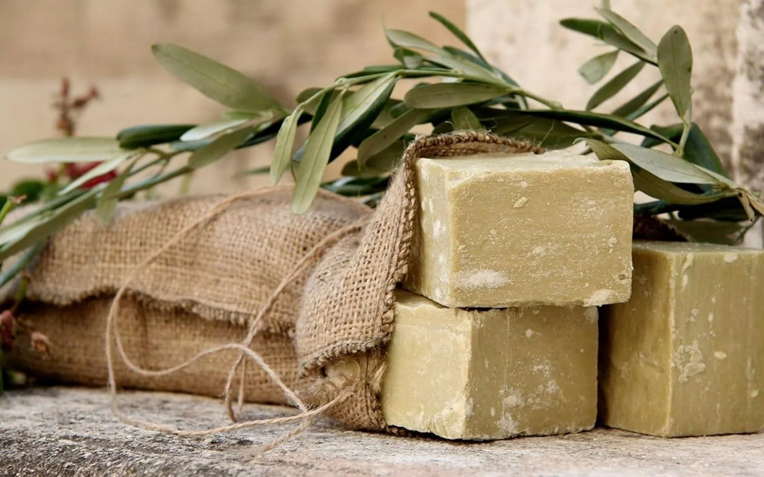 صابون روغن زیتون طبیعی LAVERNE، بسته 3 عددی، دست ساز به سبک سنتی 180 گرمی