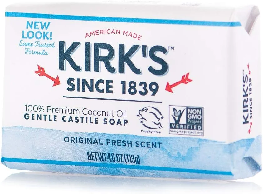 صابون کاستیل طبیعی و اصلی کرک، 113 گرم (بسته بندی ممکن است متفاوت باشد)