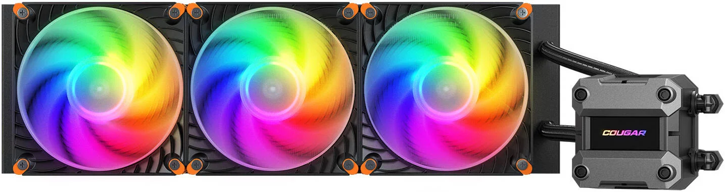 خنک کننده مایع پردازنده مرکزی کاگار Poseidon Ultra aRGB، رادیاتور 360 میلی‌متری، شامل 3 عدد فن، سرعت فن 2200 دور در دقیقه، جریان هوای فن 64.95 CFM، جنس صفحه خنک‌کننده مسی، لوله 400 میلی‌متری، مشکی | 3MPUL360.0001