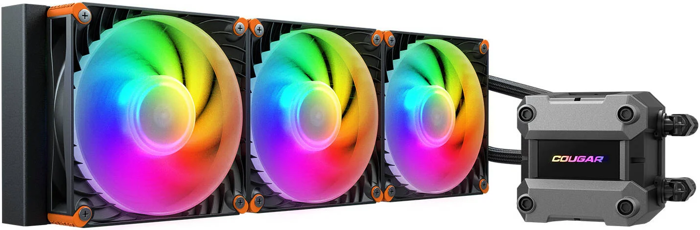 خنک کننده مایع پردازنده مرکزی کاگار Poseidon Ultra aRGB، رادیاتور 360 میلی‌متری، شامل 3 عدد فن، سرعت فن 2200 دور در دقیقه، جریان هوای فن 64.95 CFM، جنس صفحه خنک‌کننده مسی، لوله 400 میلی‌متری، مشکی | 3MPUL360.0001